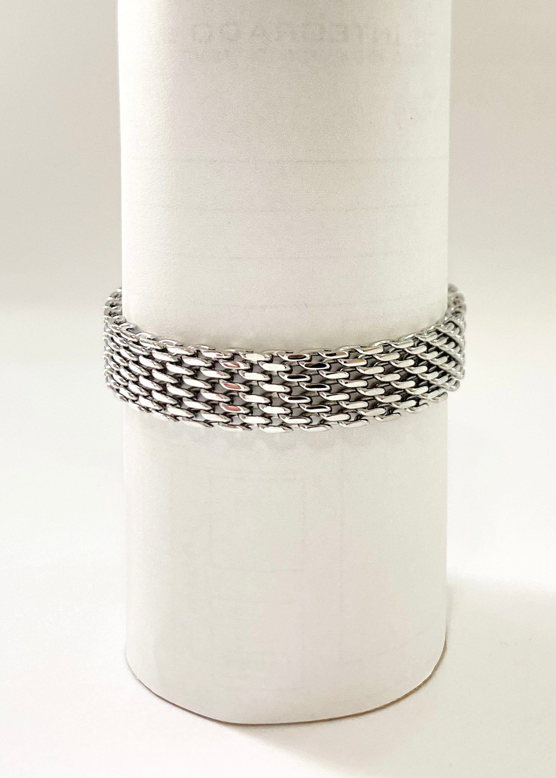 Metal mesh bracelet