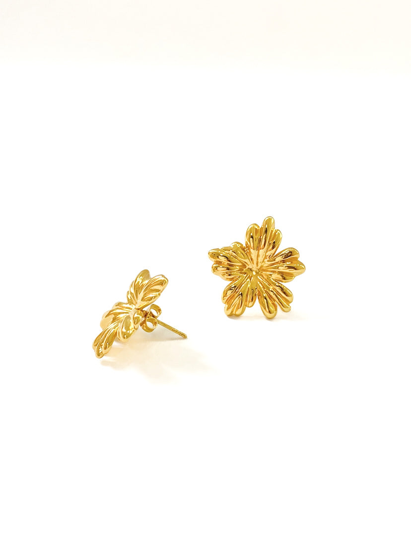 Gladiolus flower earrings