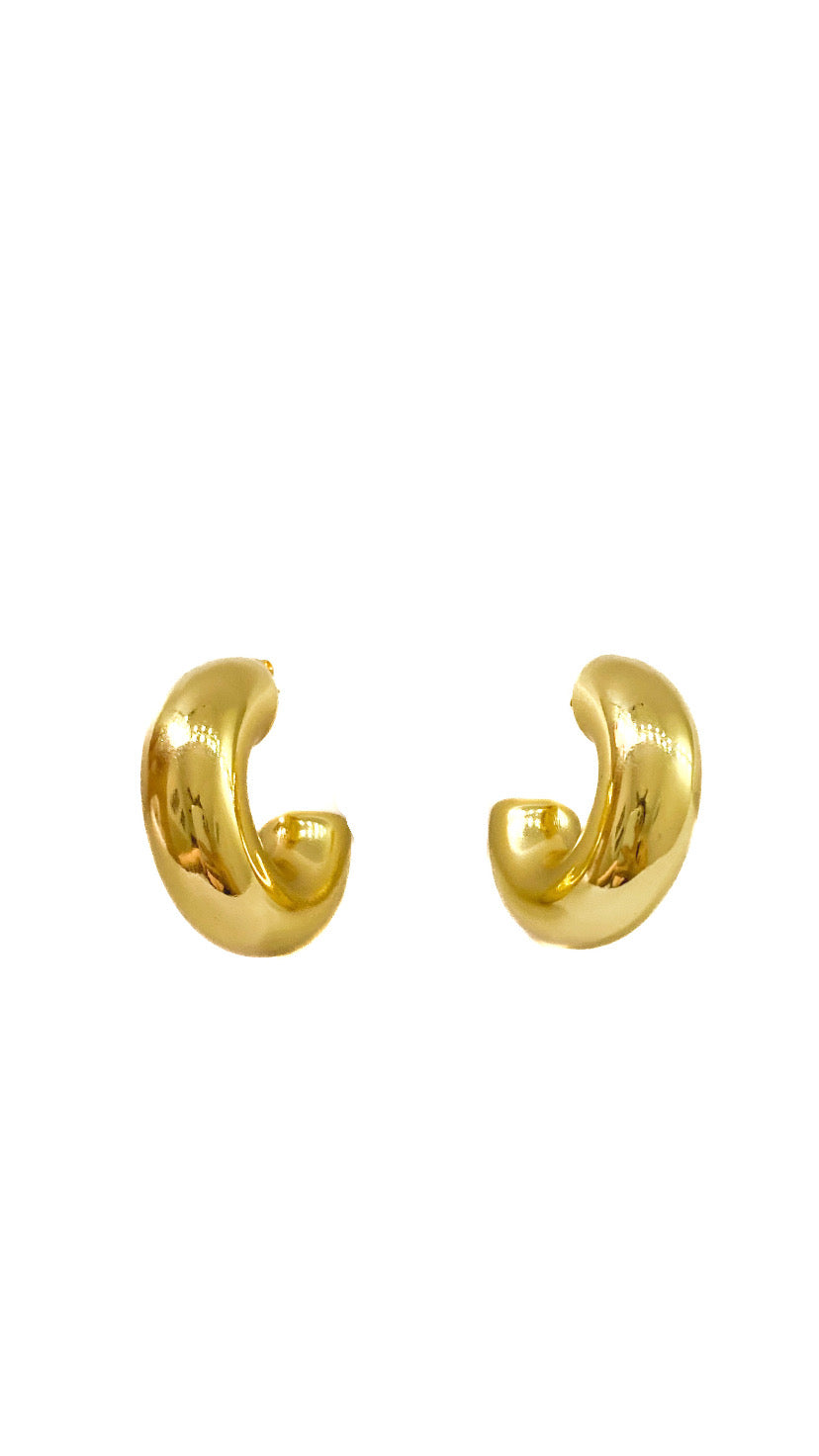 C earrings golden